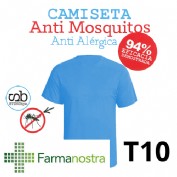 Camiseta antimosquitos stingbye camiseta manga corta  | talla t10 | color azul